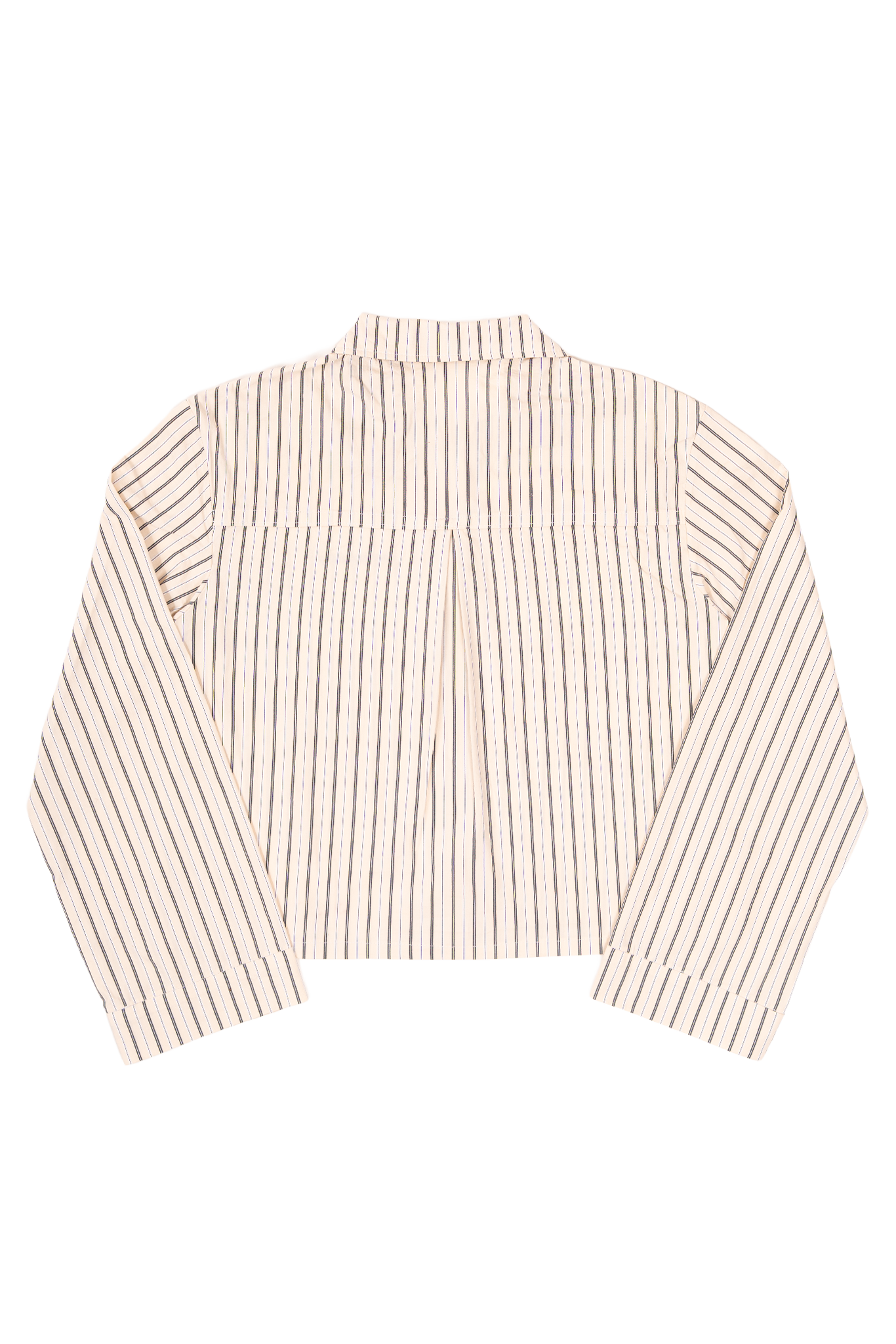 Green-Button Striped Shirt