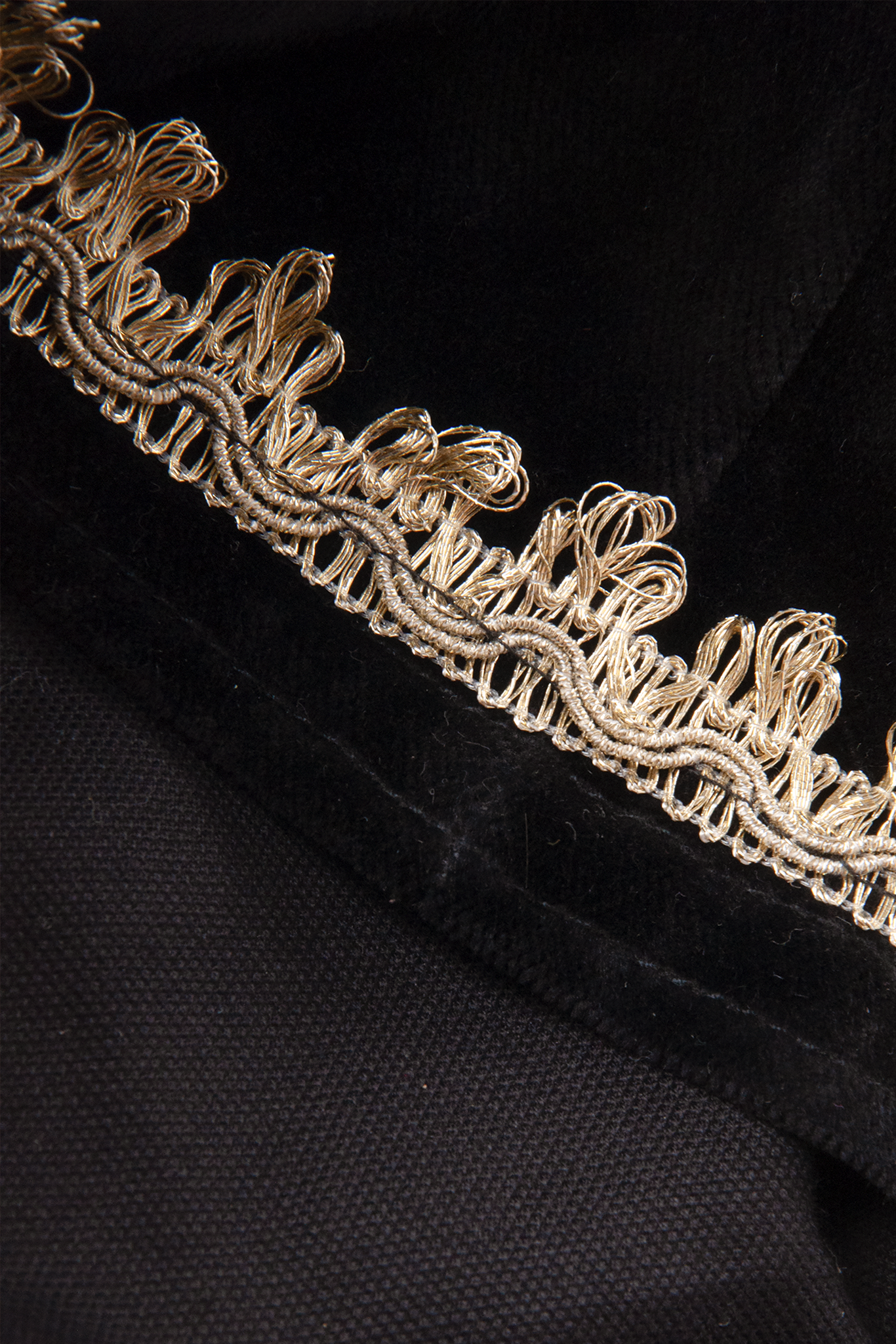 Black Velvet Flared Pants