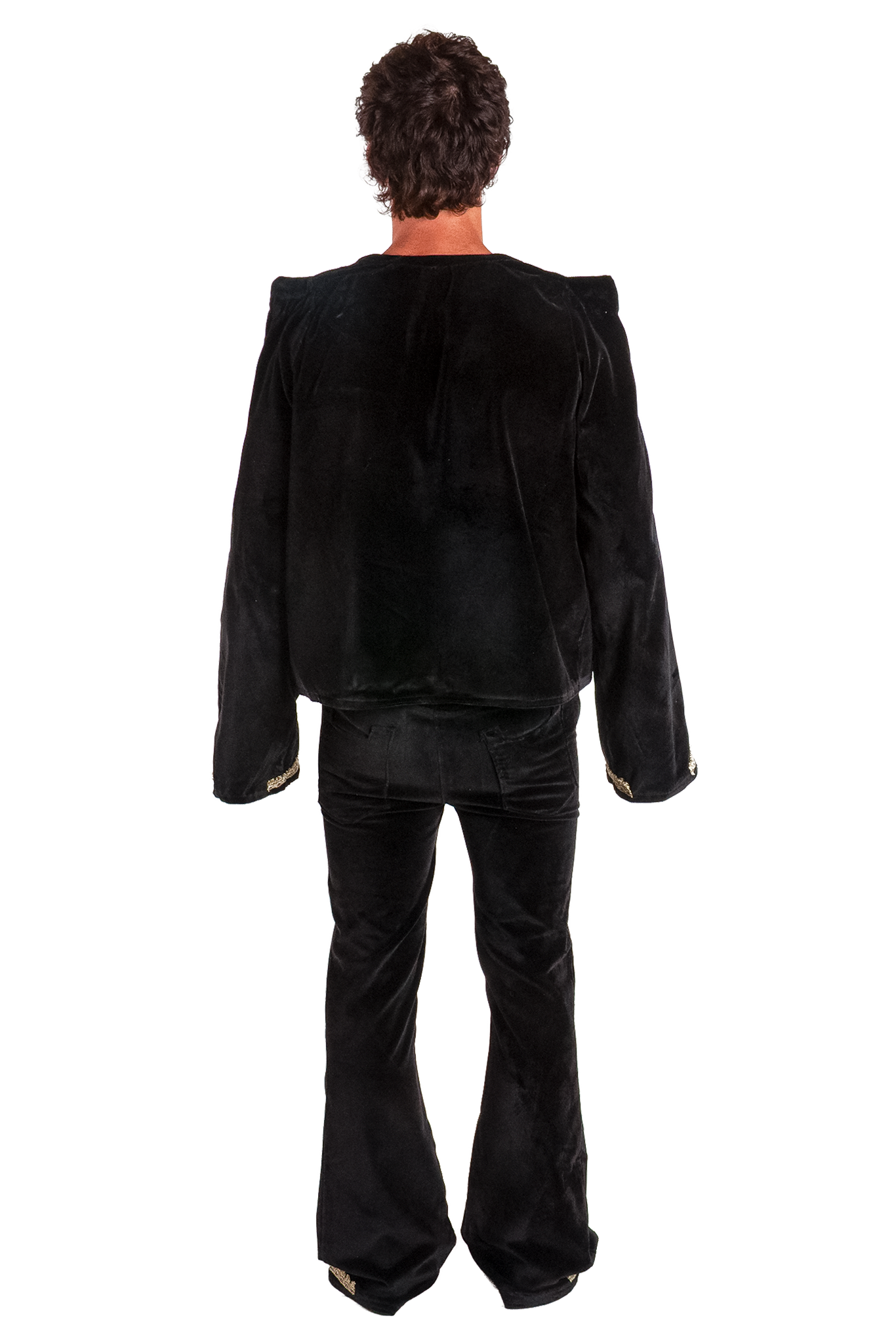 Black Velvet Military Jacket