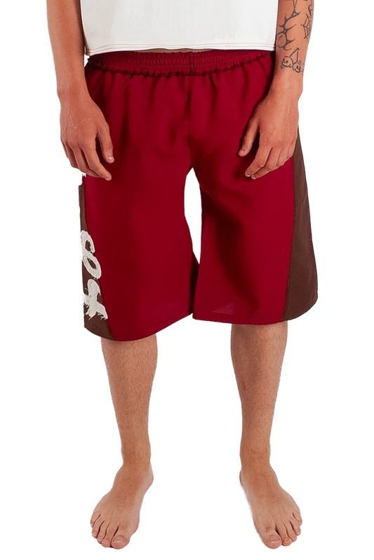 Burgundy Surfer Jorts