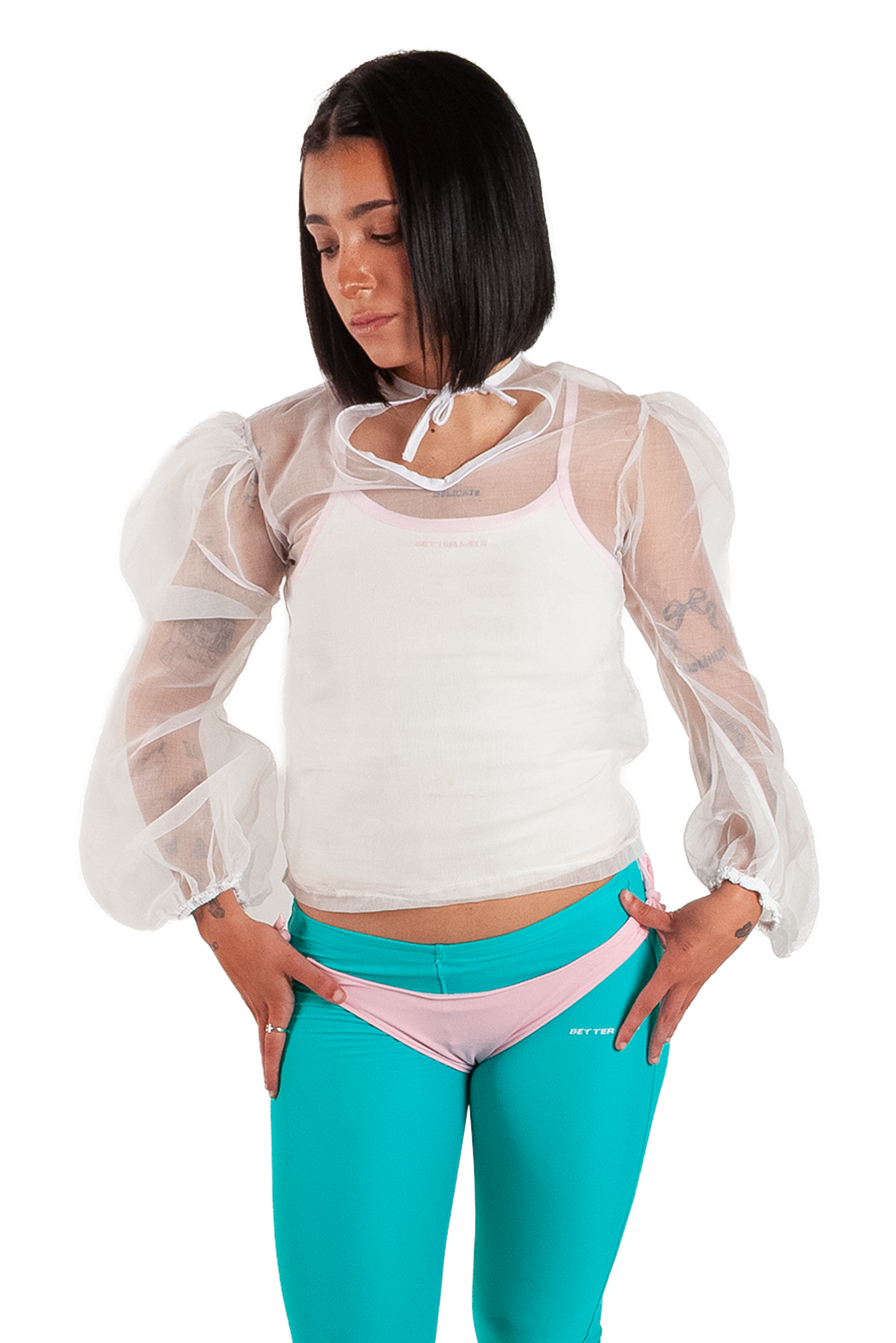 Organza White Blouse