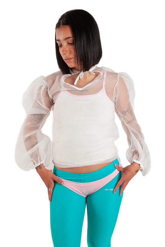 Organza White Blouse