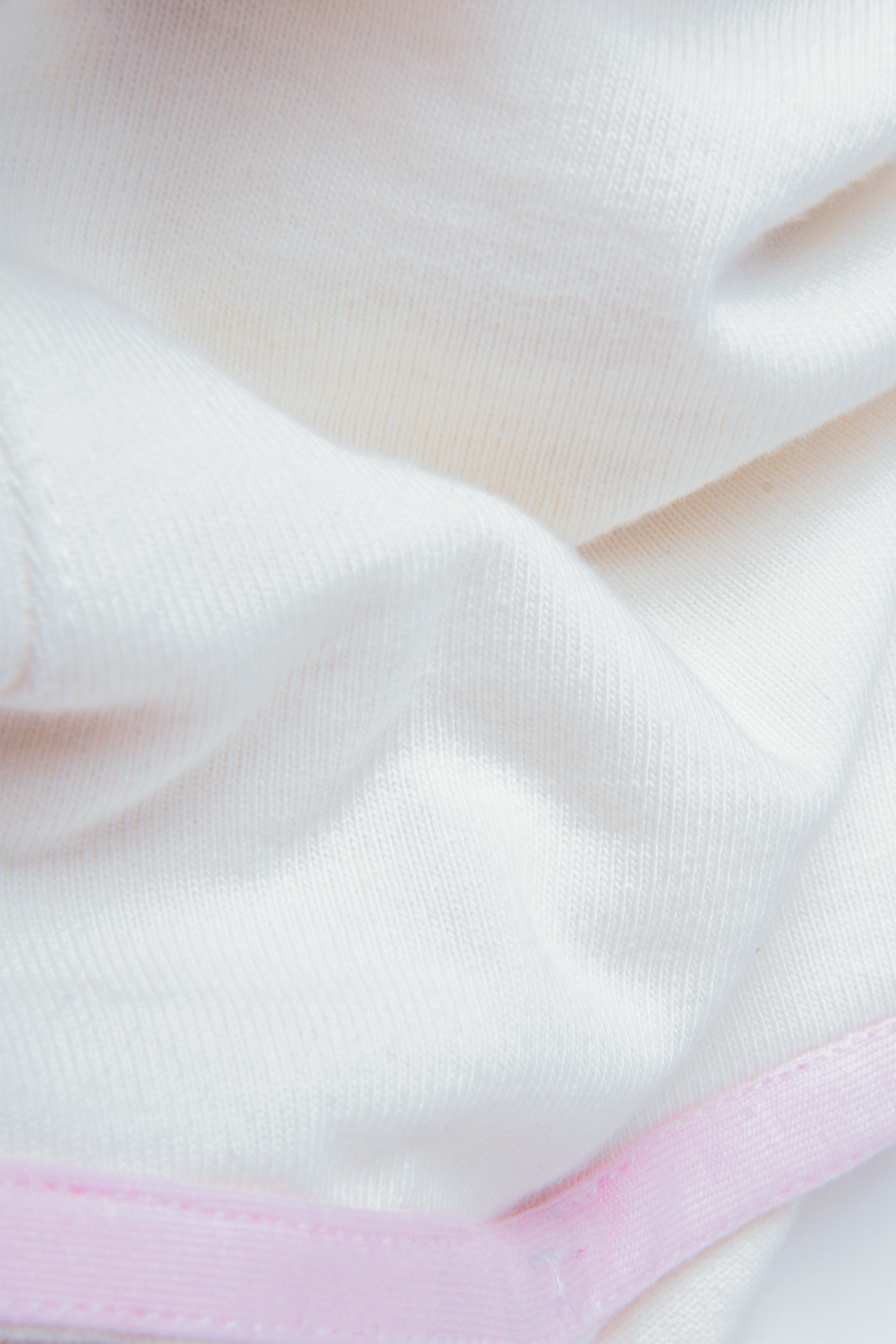 White Top with Pink Straps